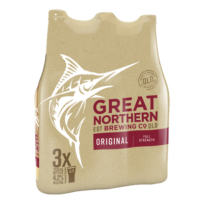 Great Northern Original Lager 700ml Bottle 3 Pack