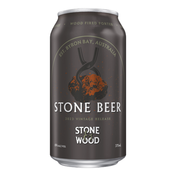 Stone & Wood Stone Beer Wood Fire Porter 6.4% 375ml Can  Case of 16