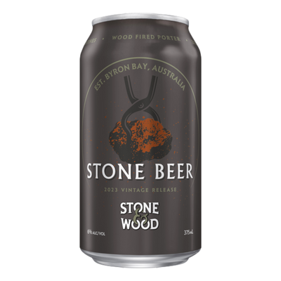 Stone & Wood Stone Beer Wood Fire Porter 6.4% 375ml Can  Case of 16