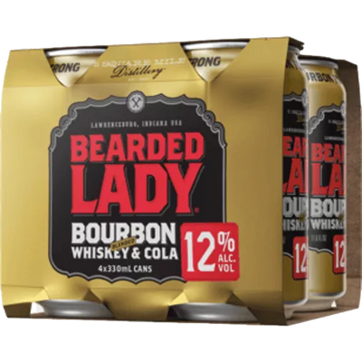 Bearded Lady & Cola 12% 330ml Can 4 Pack