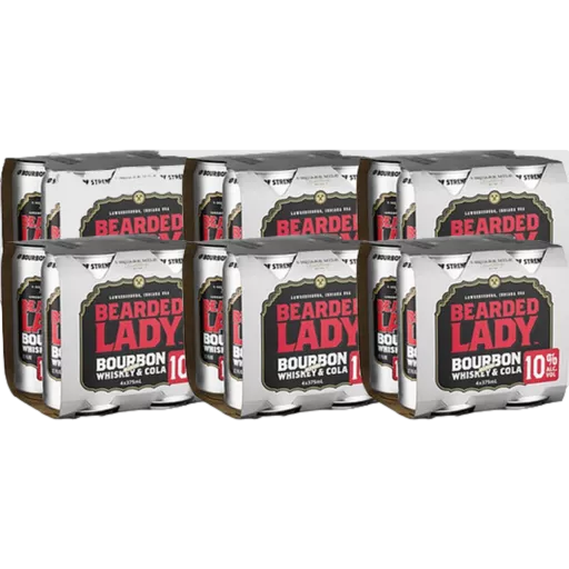 Bearded Lady & Cola 10% 375ml Can Case of 24
