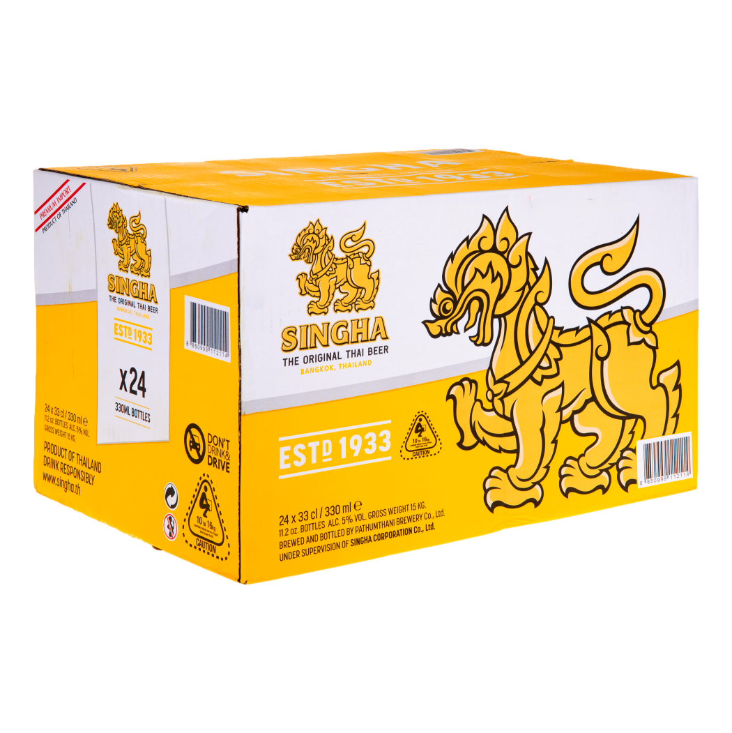 Singha Premium Lager 330ml Bottle Case of 24