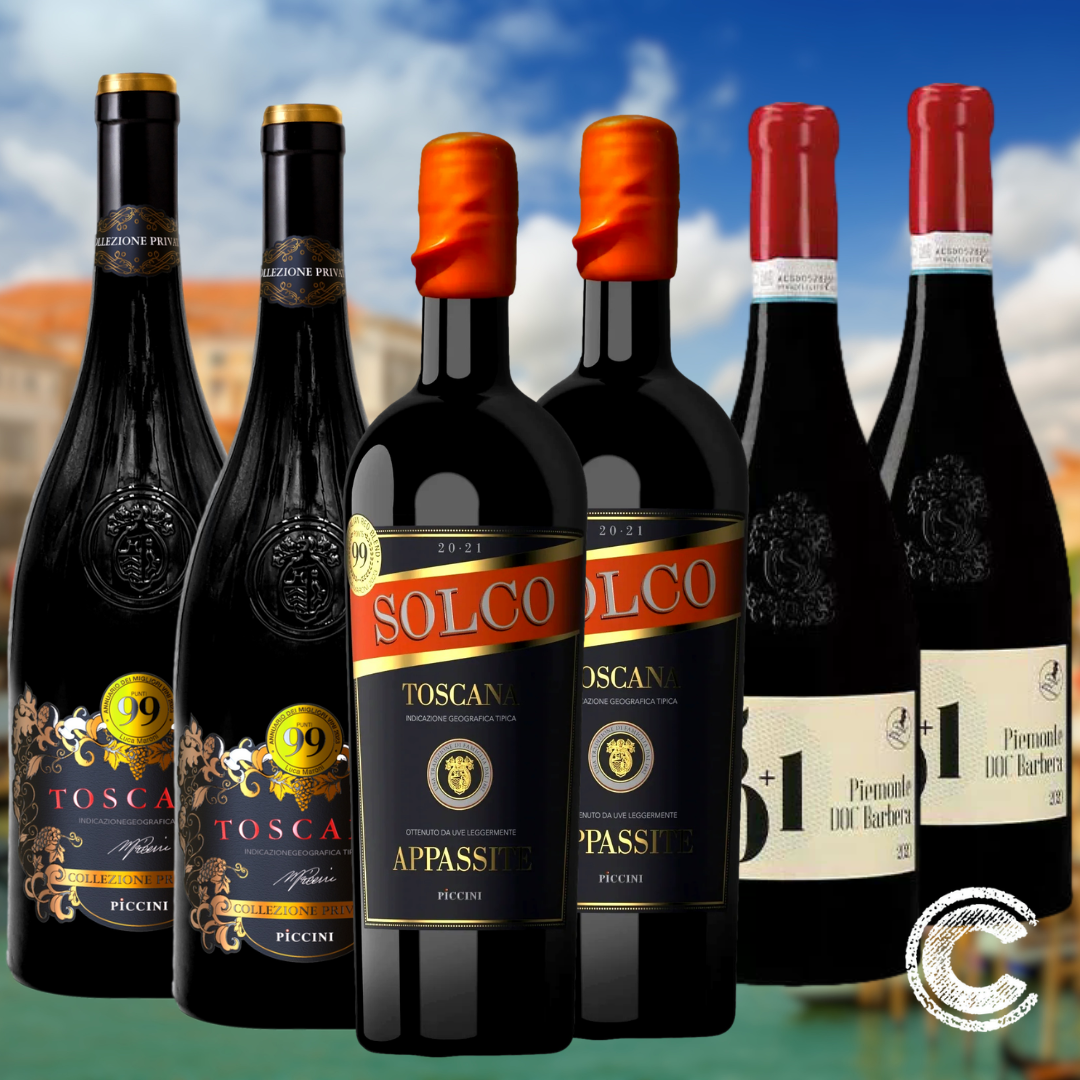 Mixed Red Wine 6 Pack - Italian Red Lovers Collection