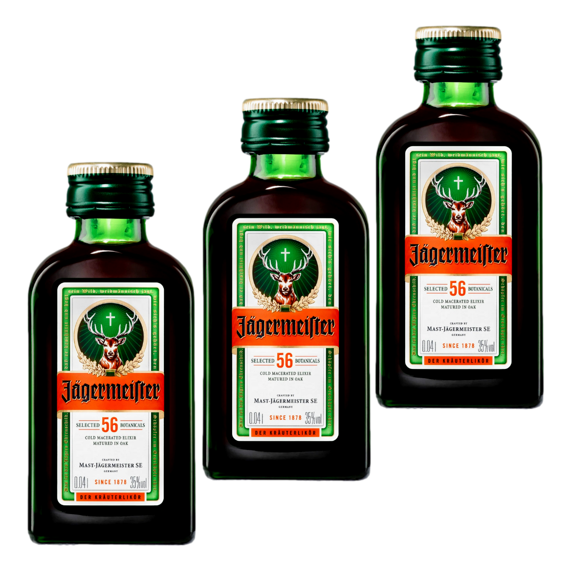 Jägermeister Herbal Liqueur Mini 40ml 3 Pack