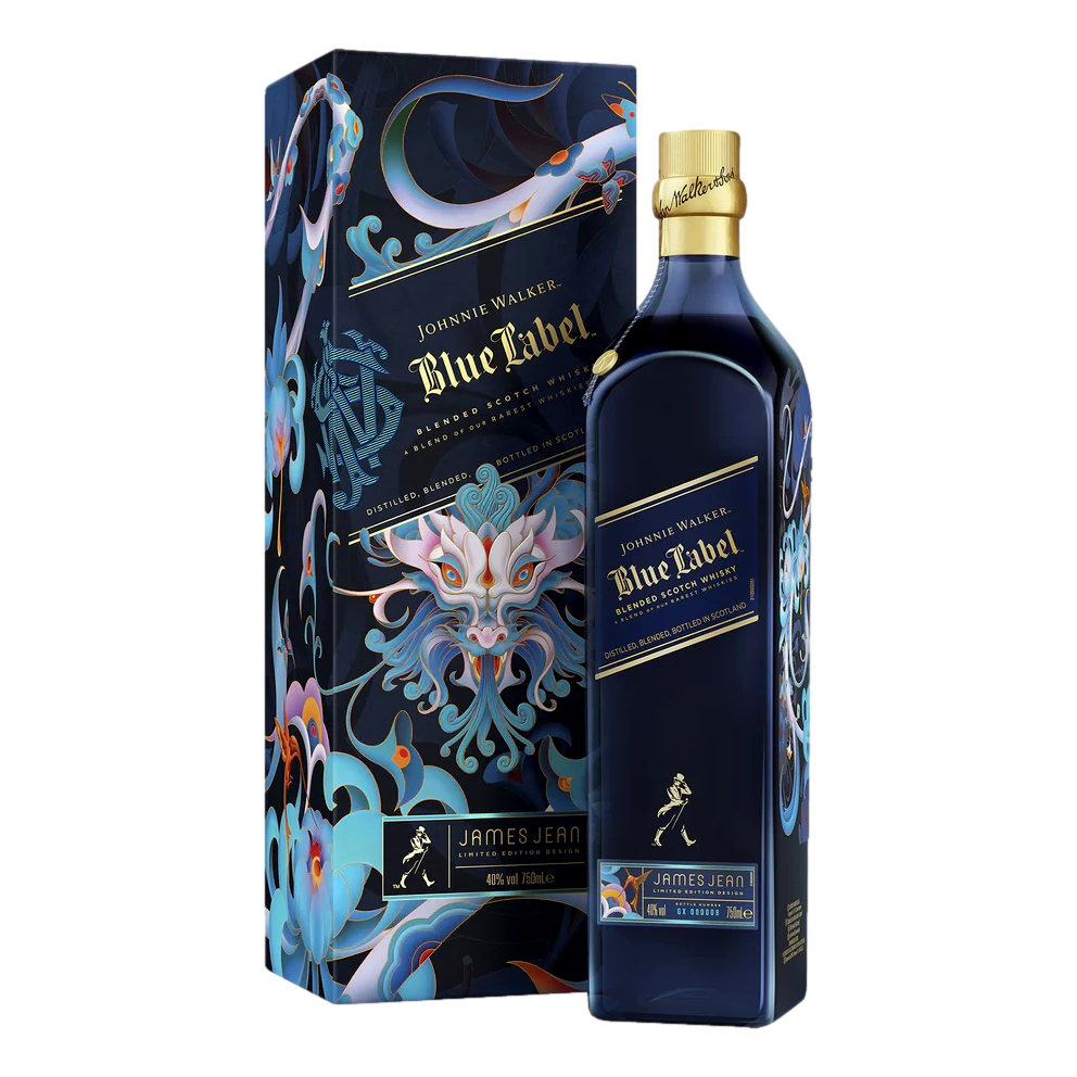 Johnnie Walker Blue Label Blended Scotch Whisky Year of The Wood Dragon x James Dean Limited Edition 750ml