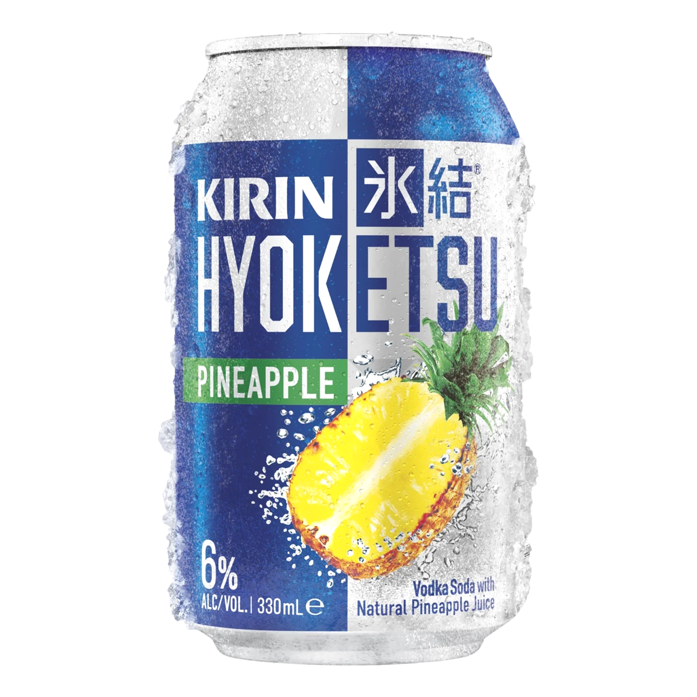 Kirin Hyoketsu Pineapple Vodka Soda 6% 330ml Can Single