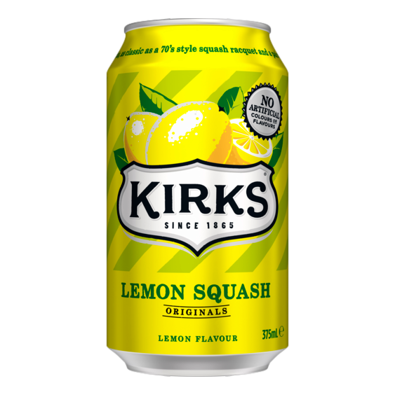 Kirks Lemon Squash 375ml Can Single