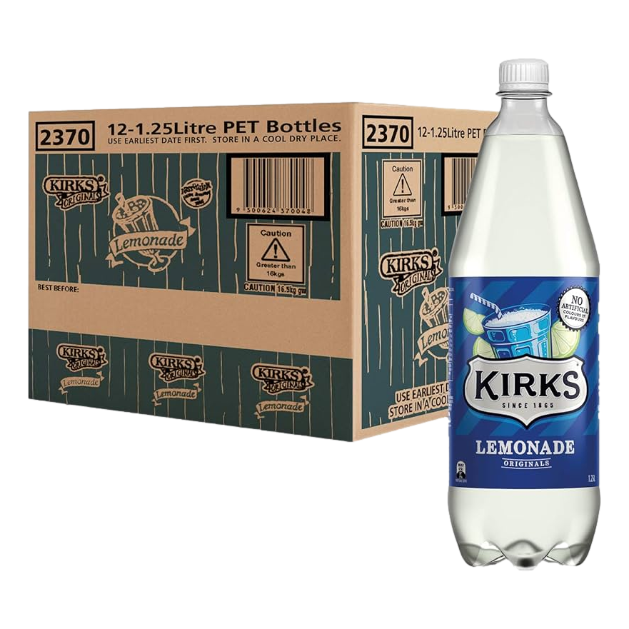 Kirks Lemonade 1.25L Bottle Case of 12