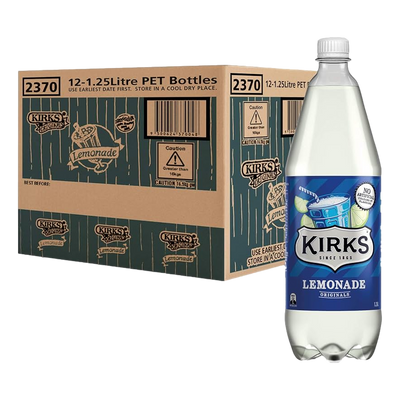 Kirks Lemonade 1.25L Bottle Case of 12