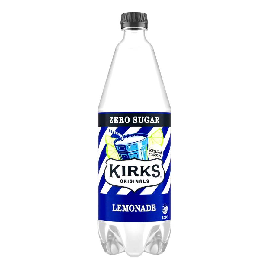 Kirks Lemonade ZERO SUGAR 1.25L Bottle Single