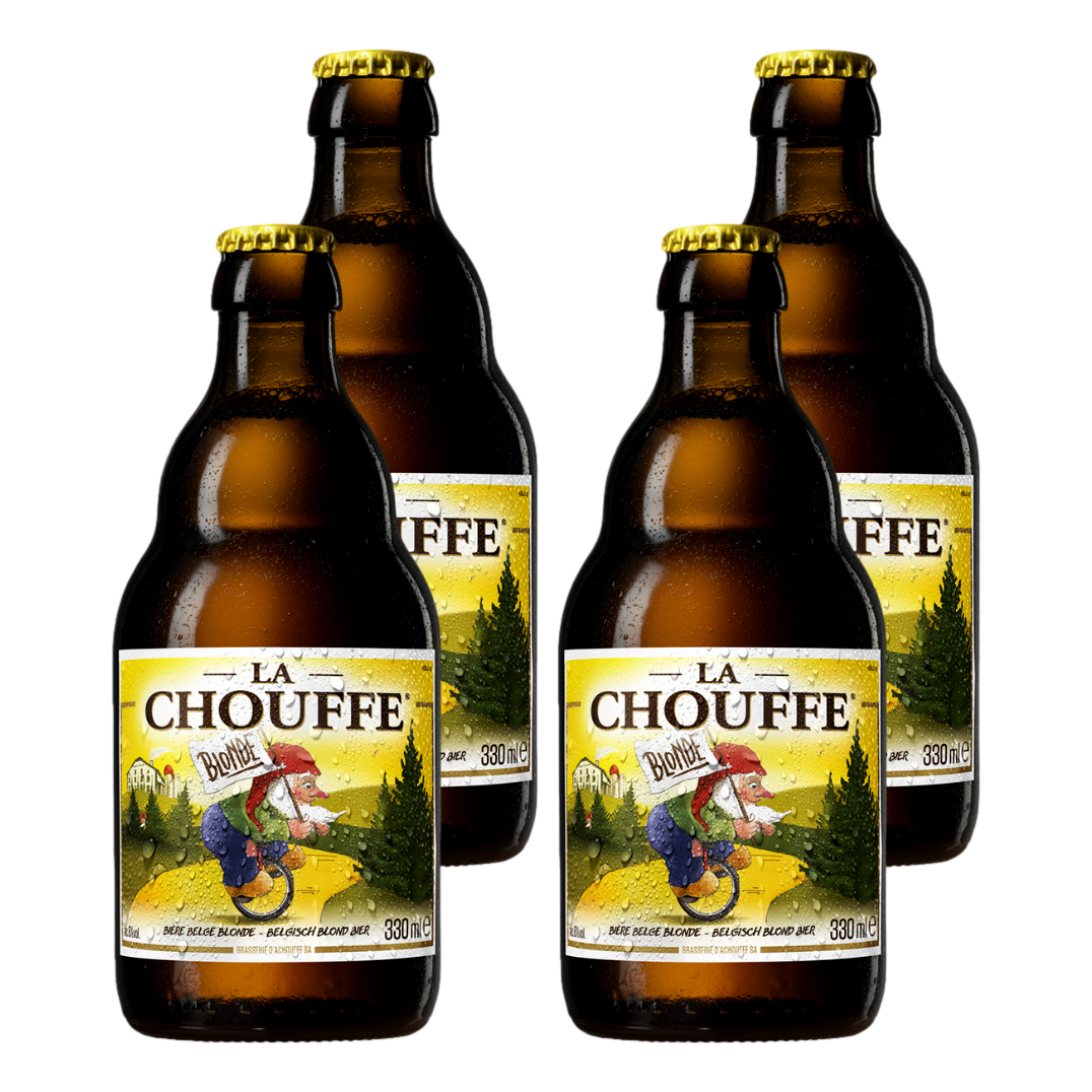 La Chouffe Blonde Ale 330ml Bottle 4 Pack