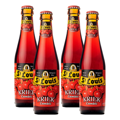 St Louis Kriek Cherry Lambic Beer 250ml Bottle 4 Pack