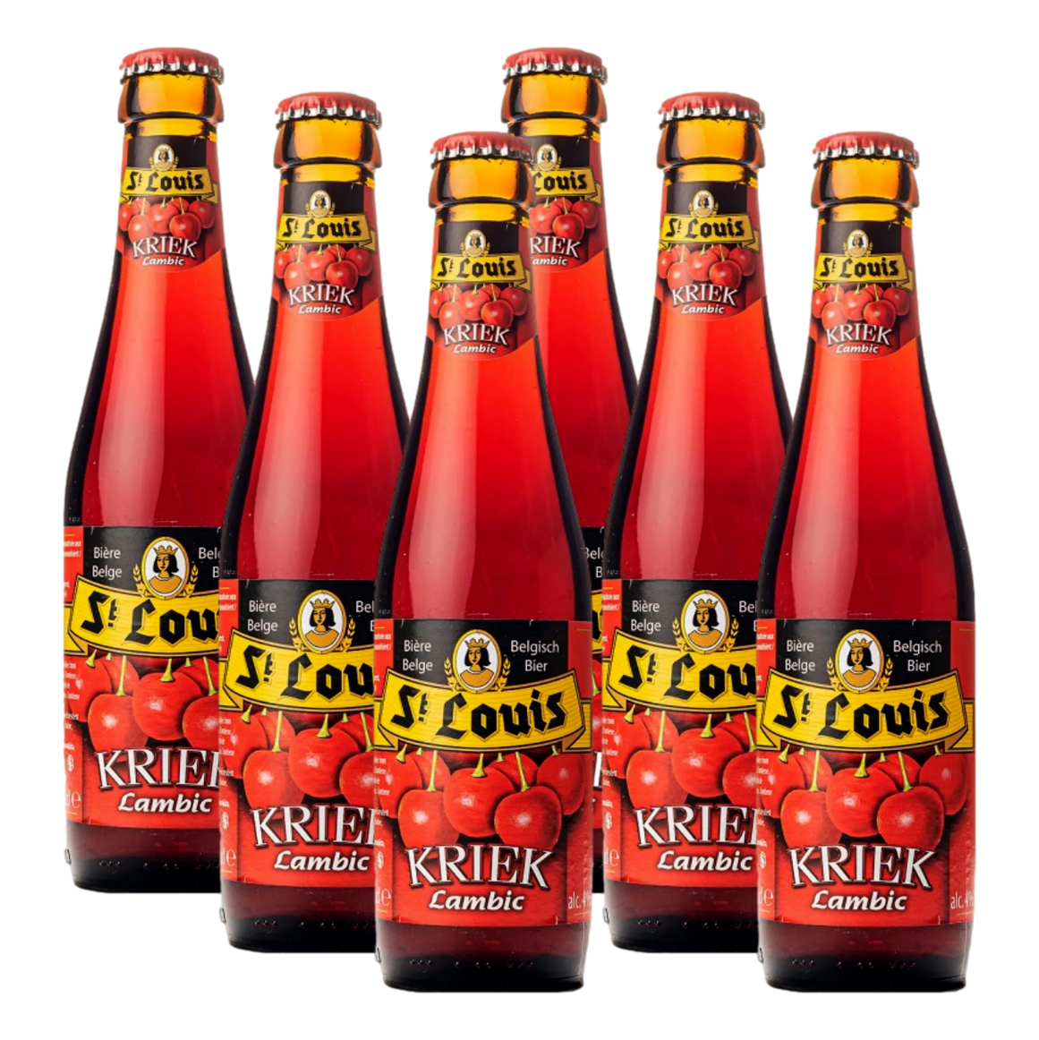 St Louis Kriek Cherry Lambic Beer 250ml Bottle 6 Pack