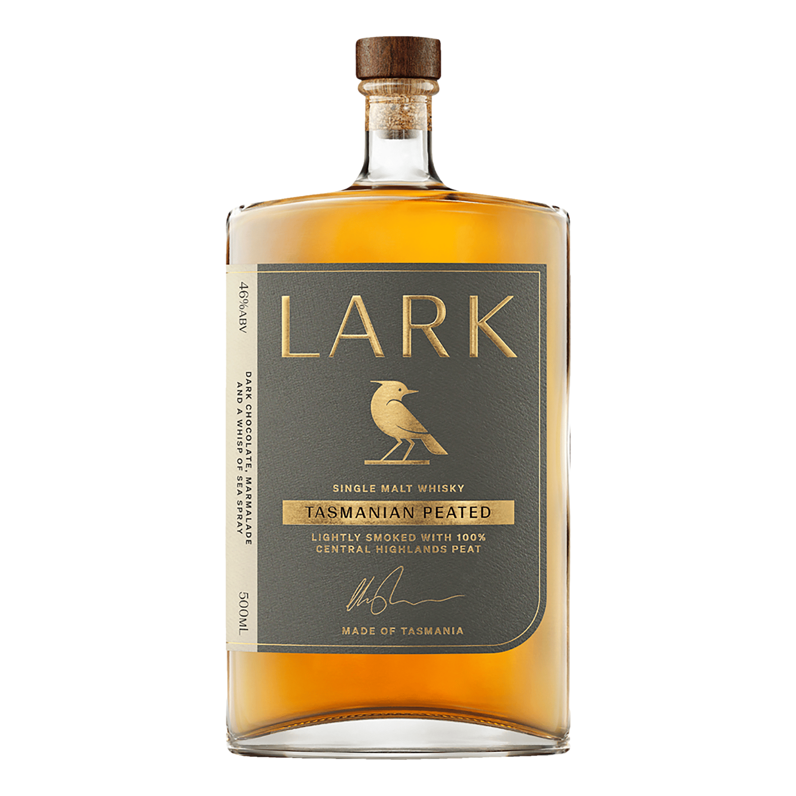 Lark Distillery Tasmanian Peated Single Malt Whisky 500ml