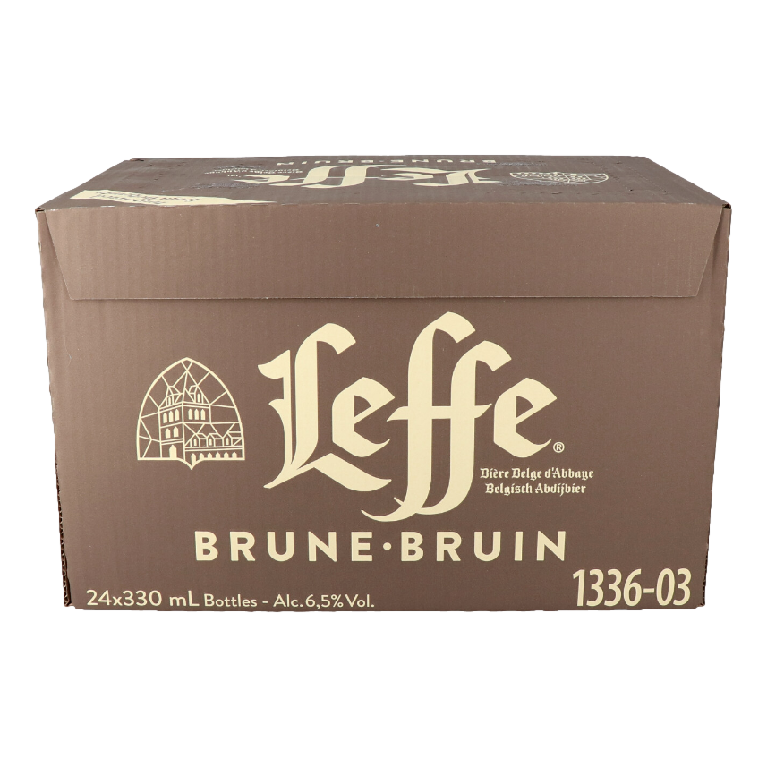 Leffe Brune Dark Abbey Dubbel 330ml Bottle Case of 24