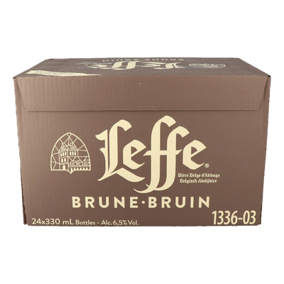 Leffe Brune Dark Abbey Dubbel 330ml Bottle Case of 24