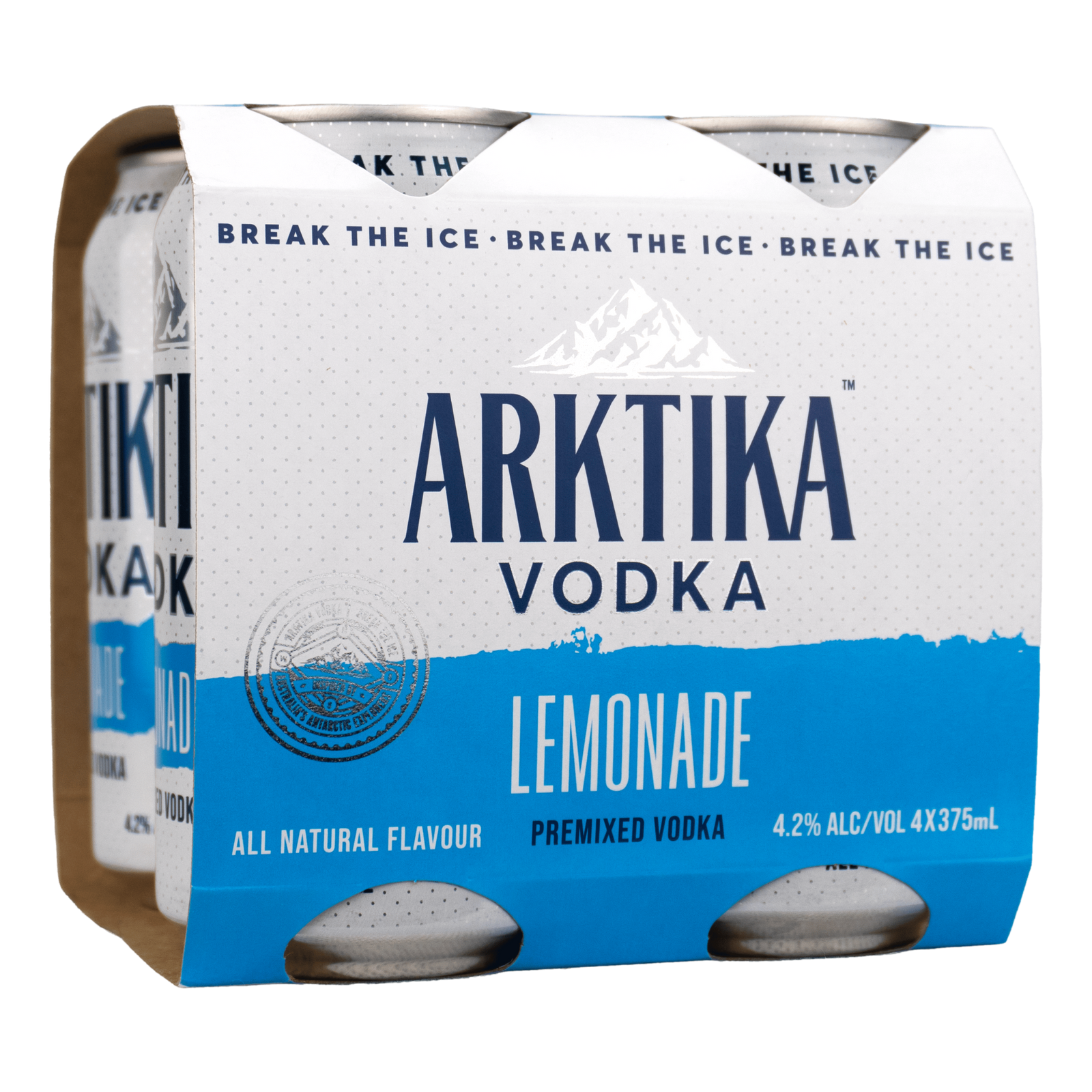 Arktika Vodka & Lemonade 375ml Can 4 Pack