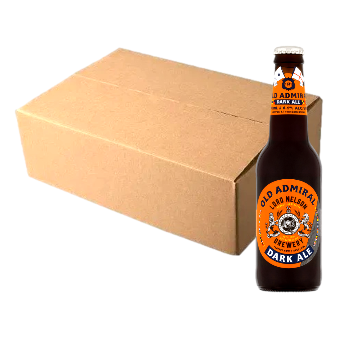 Lord Nelson Brewery Old Admiral Dark Ale 330ml Bottle Case of 24