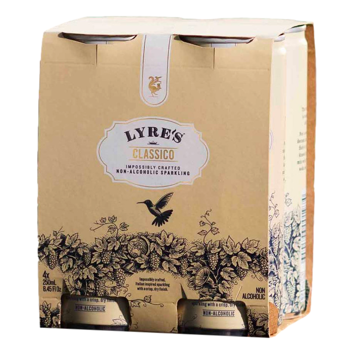 Lyre's Classico Non-Alcoholic Sparkling 250ml Can 4 Pack