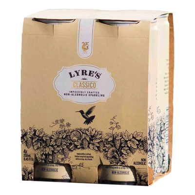 Lyre's Classico Non-Alcoholic Sparkling 250ml Can 4 Pack