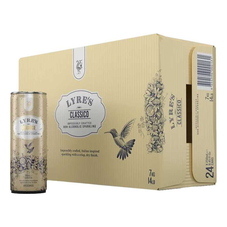 Lyre's Classico Non-Alcoholic Sparkling 250ml Can Case of 24