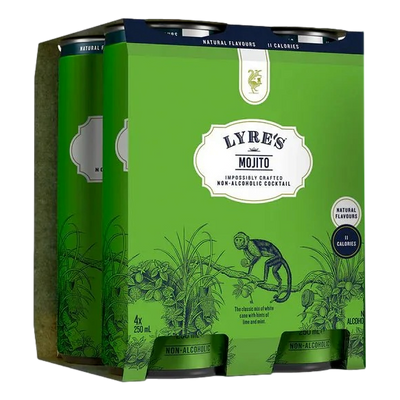 Lyre's Mojito Non Alcoholic Cocktail 250ml Can 4 Pack