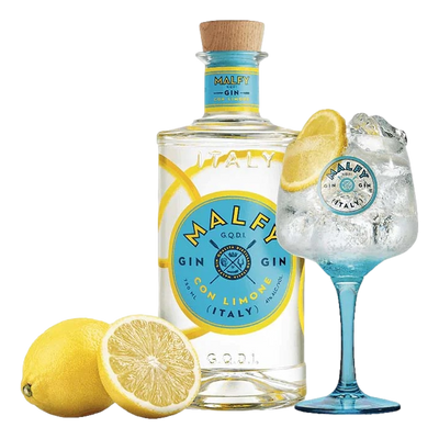 Malfy Con Limone Gin 700ml + Glass Gift Pack