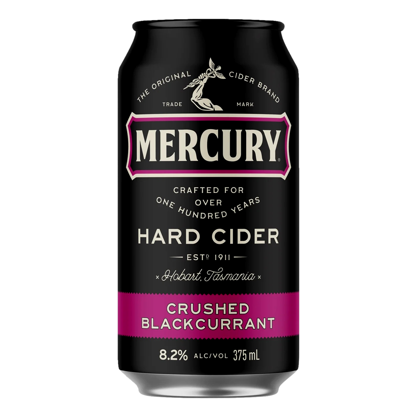 Mercury Hard Cider Crushed Blackcurrant 8.2% 375ml Can Single