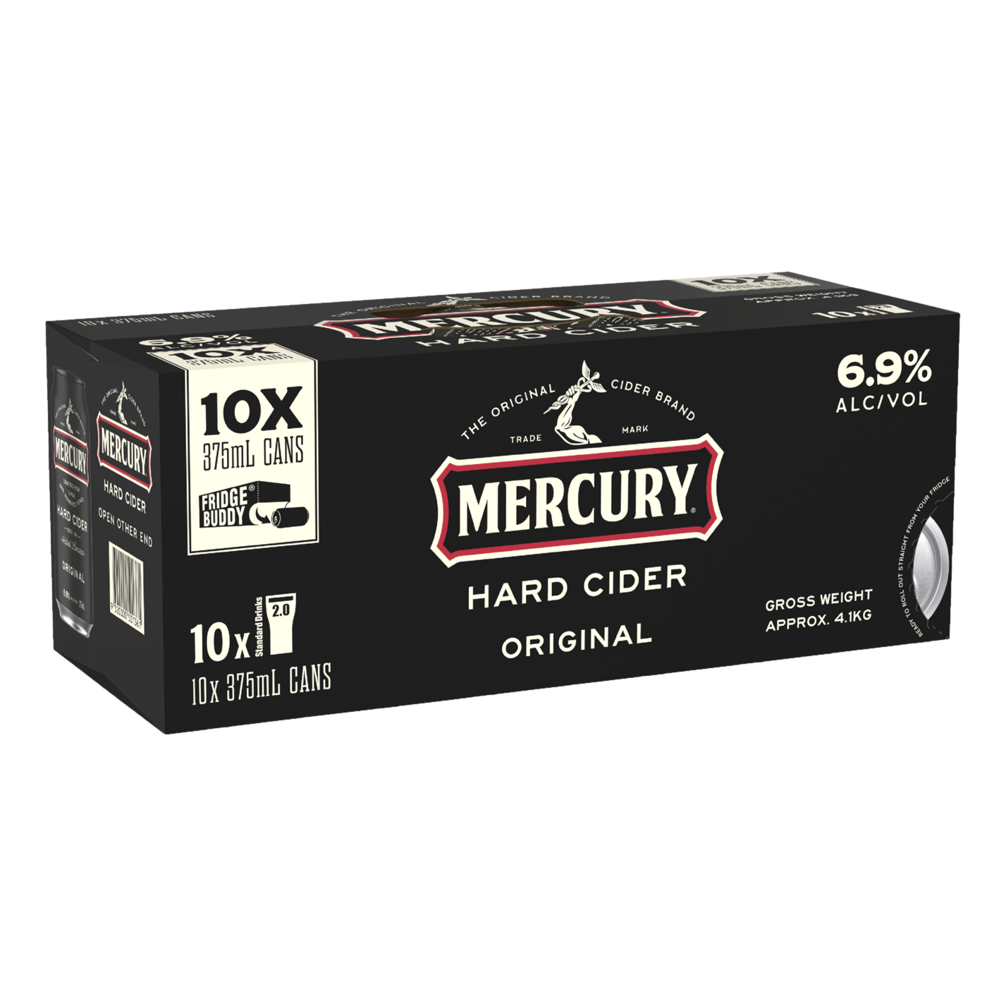 Mercury Hard Cider Original 6.9% 375ml Can 10 Pack