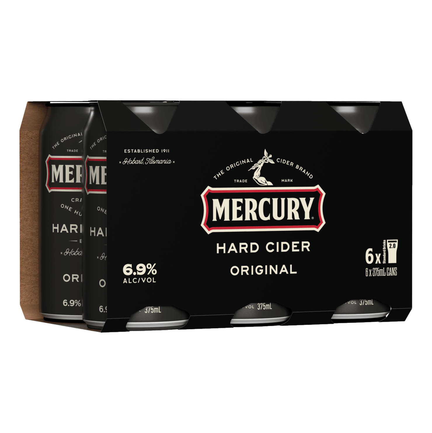 Mercury Hard Cider Original 6.9% 375ml Can 6 Pack