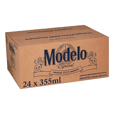 Modelo Especial Cerveza 355ml Bottle Case of 24