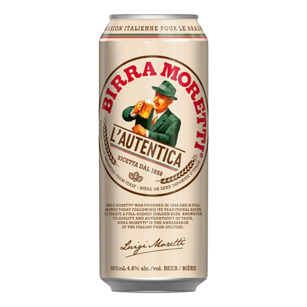 Birra Moretti Premium Lager 500ml Can Single