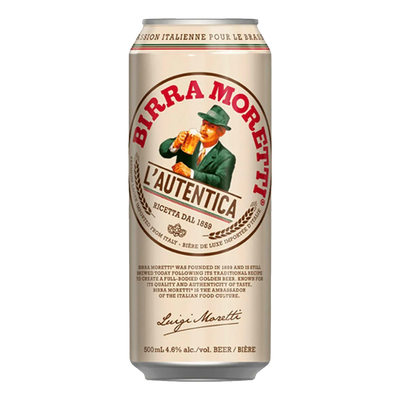 Birra Moretti Premium Lager 500ml Can Case of 24