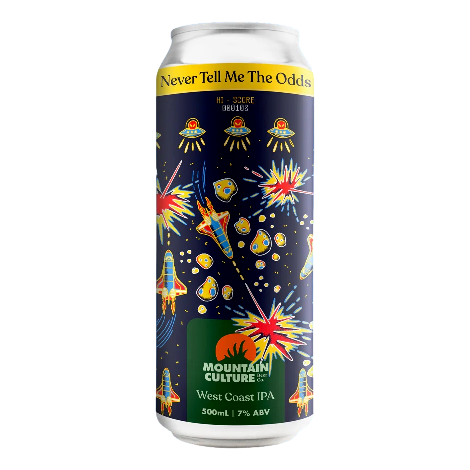 Mountain Culture Never Tell Me The Odds West Coast IPA 500ml Can Single