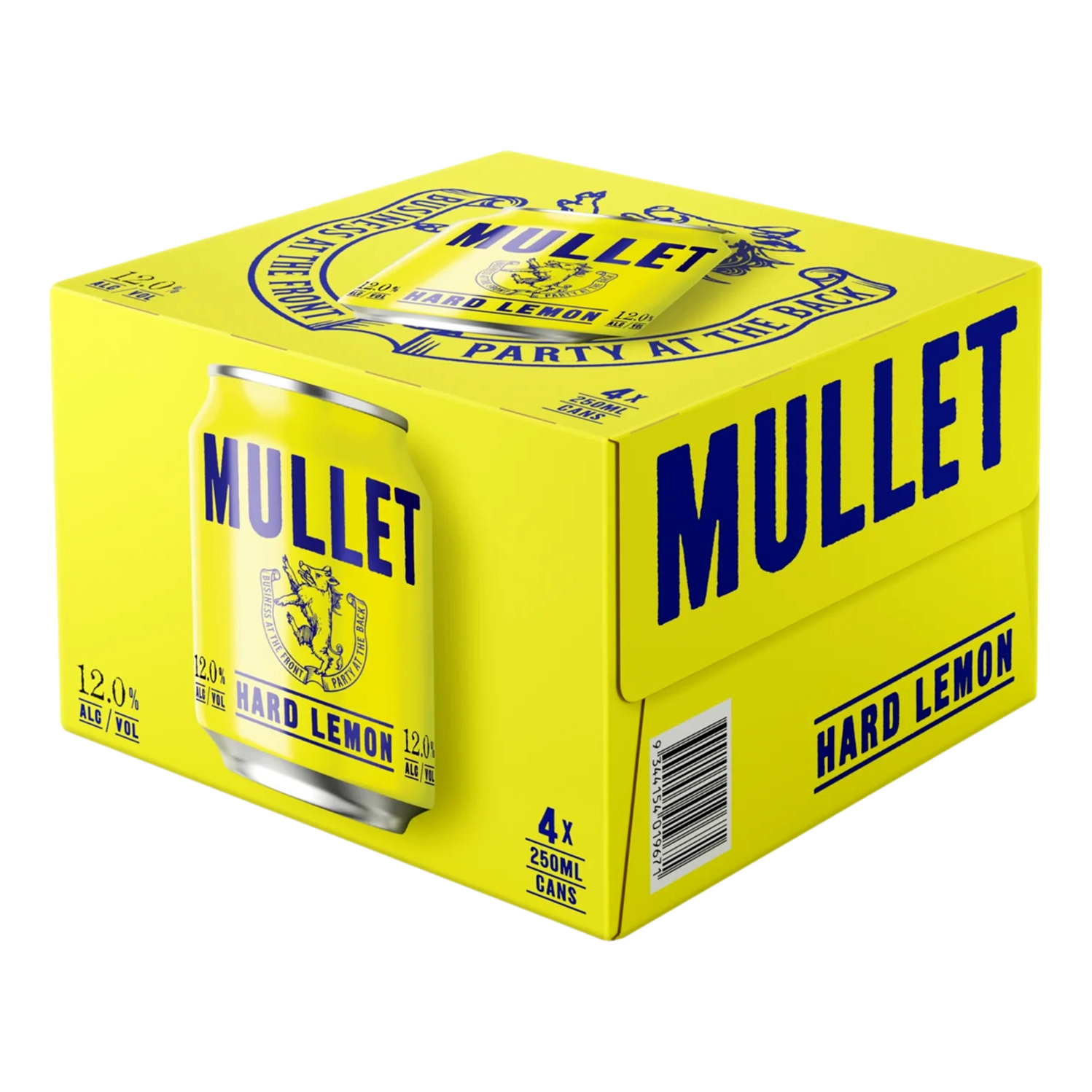 Mullet Hard Lemon 12% 250ml Can Case of 24