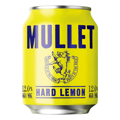 Mullet Hard Lemon 12% 250ml Can Case of 24