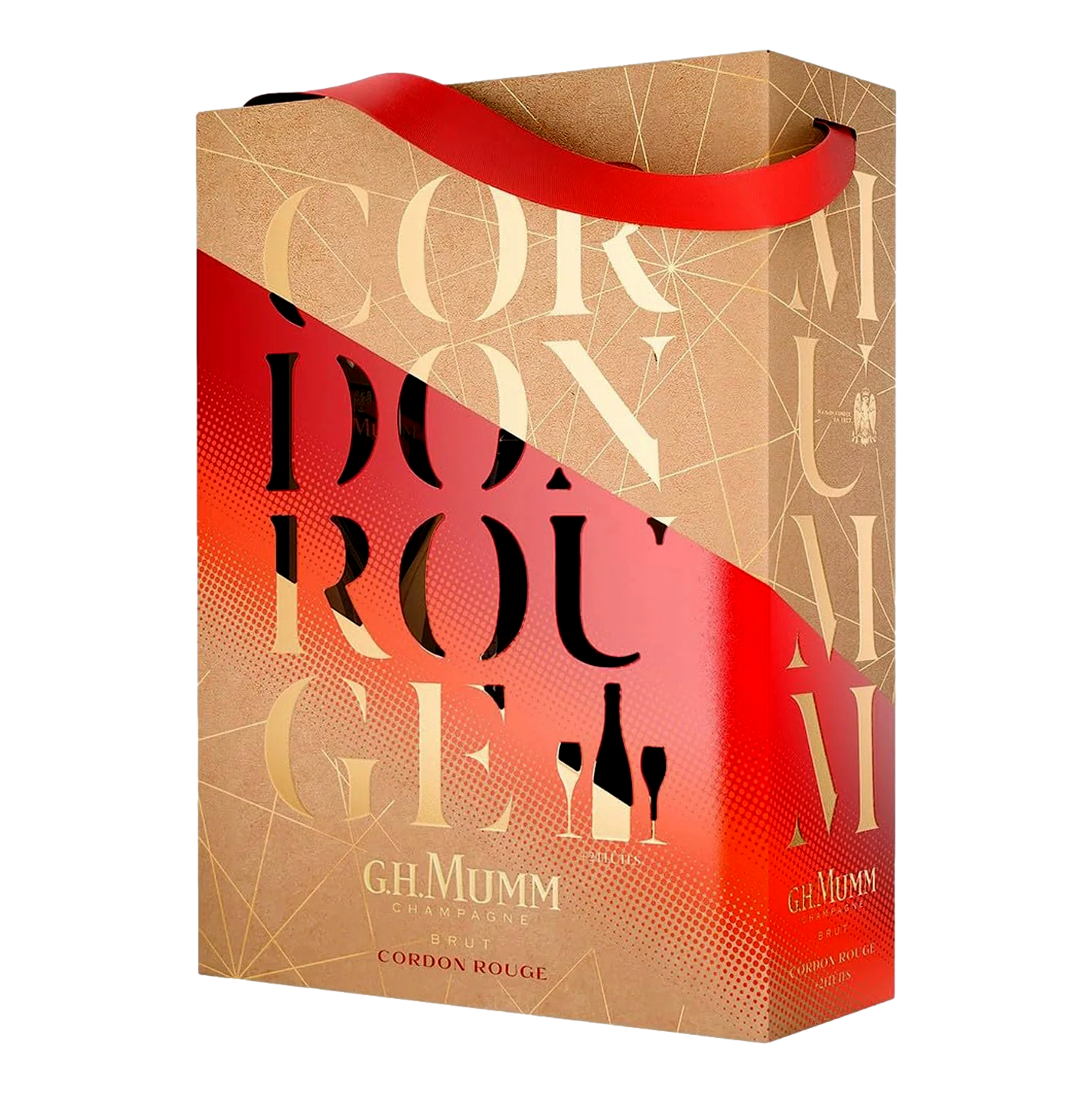 G.H. Mumm Cordon Rouge Brut Non Vintage Twin Flute Gift Pack