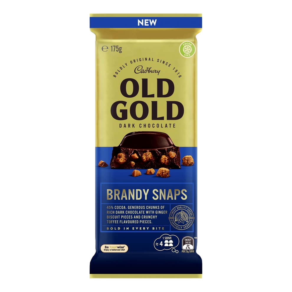 Cadbury Old Gold Dark Chocolate Brandy Snaps 175g