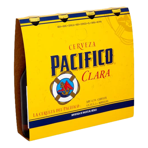 Pacifico Clara Pilsner 355ml Bottle 4 Pack