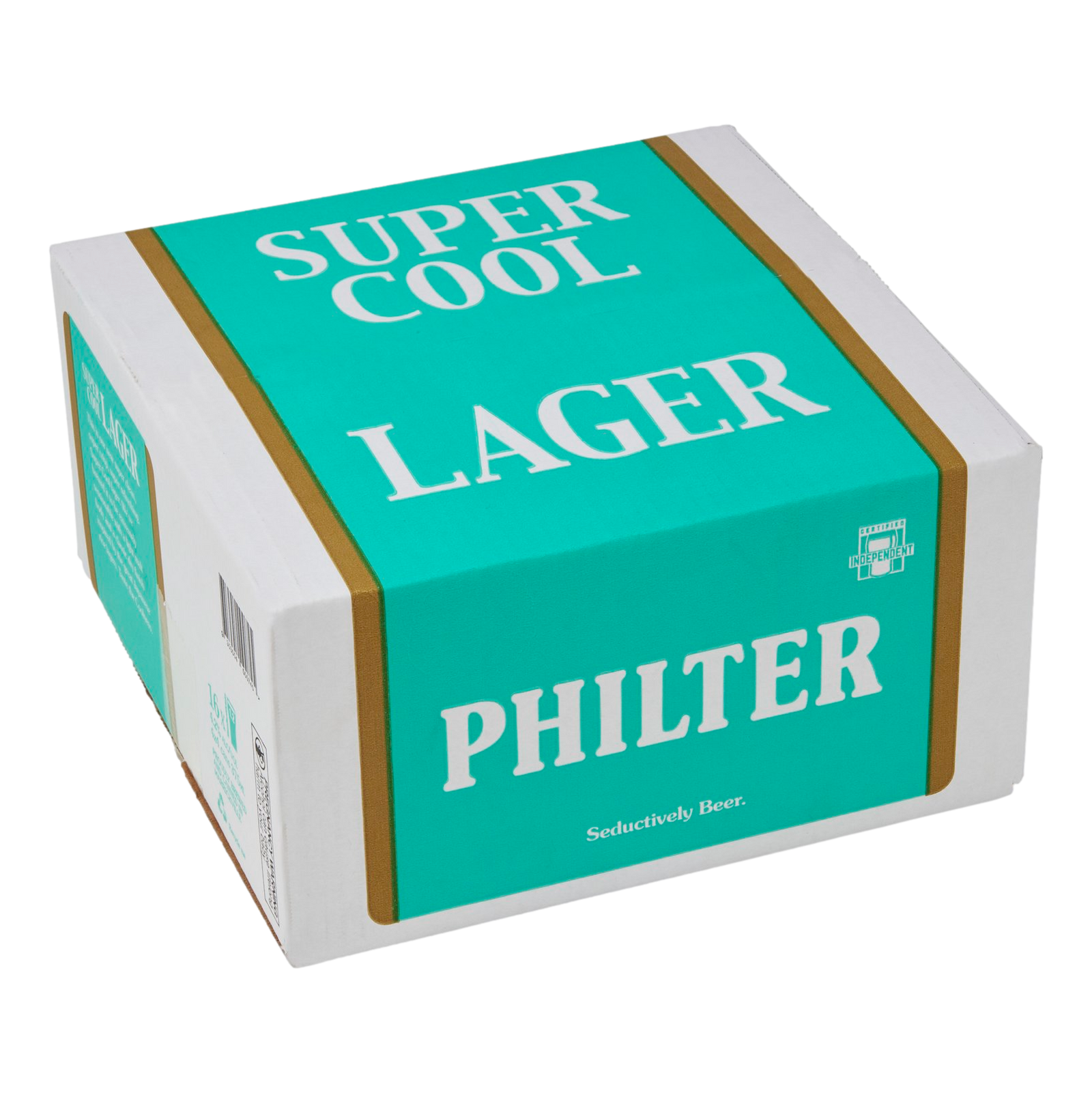 Philter Super Cool Lager 4.2% 375ml Can Case of 16