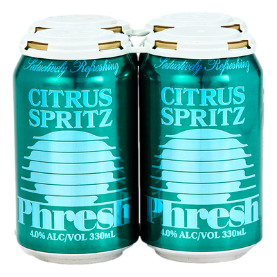 Phresh Alcoholic Citrus Spritz 330ml Can 4 Pack