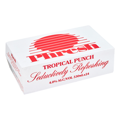 Phresh Alcoholic Tropical Punch 330ml Can Case of 24