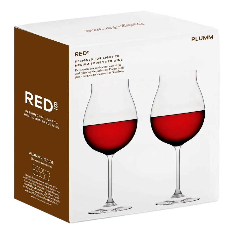Plumm Glassware Vintage Red-B Wine 2 Pack