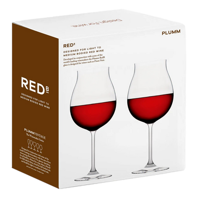Plumm Glassware Vintage Red-B Wine 2 Pack