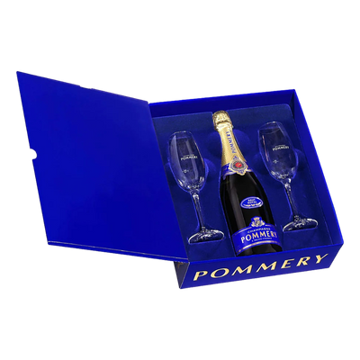 Pommery Brut Royal Champagne Non Vintage 2 Flute Gift Pack