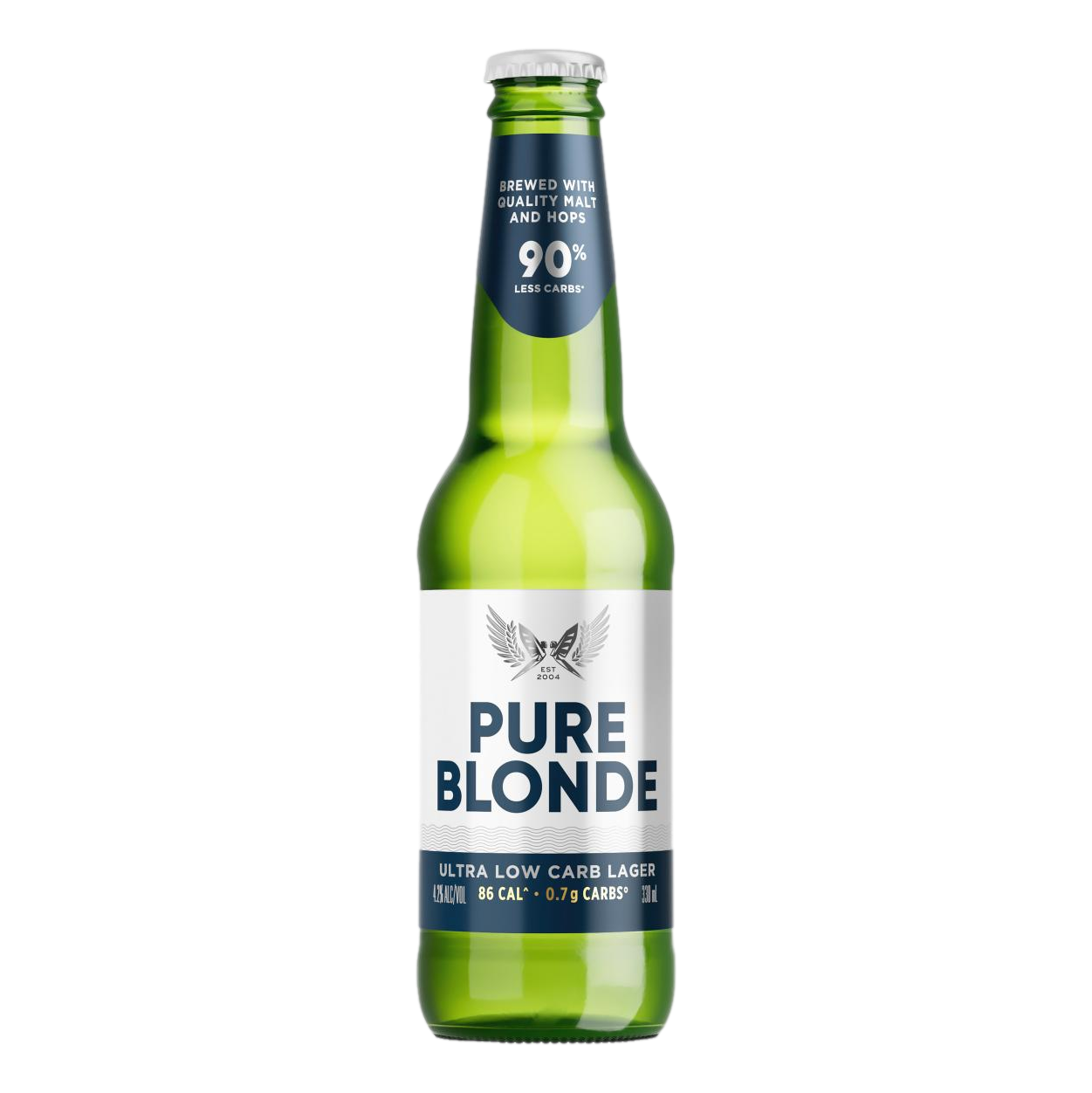 Pure Blonde Ultra Low 90% Less Carb Lager 330ml Bottle Single