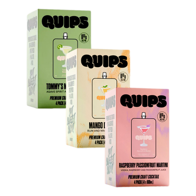 Quips Cocktail Sampler Bundle – 3 x 4-Pack