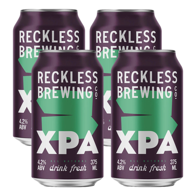 Reckless Brewing XPA 375ml Can 4 Pack