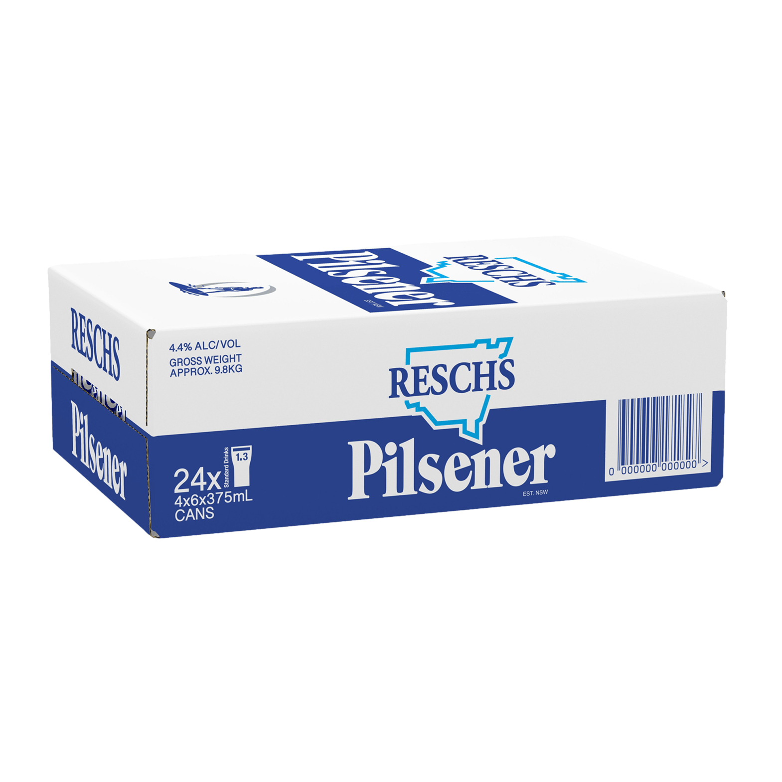Reschs Pilsener 375ml Can Case of 24