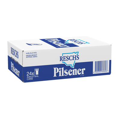 Reschs Pilsener 375ml Can Case of 24